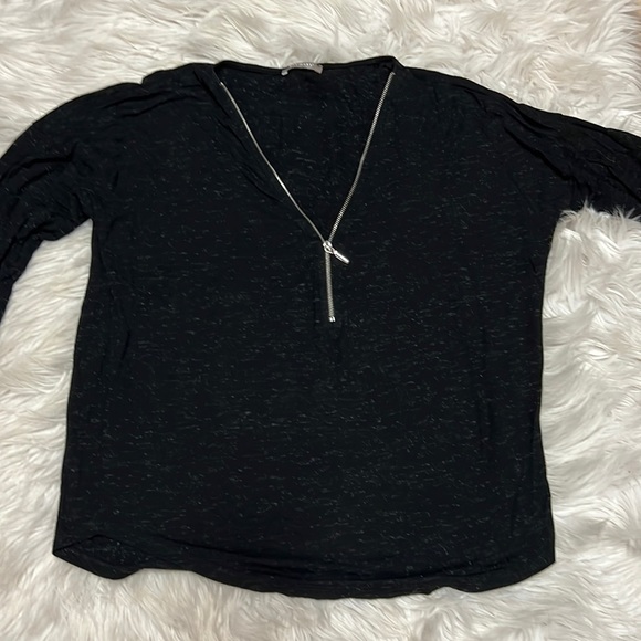 orsay Tops - V-neck front zip up shirt/blouse.